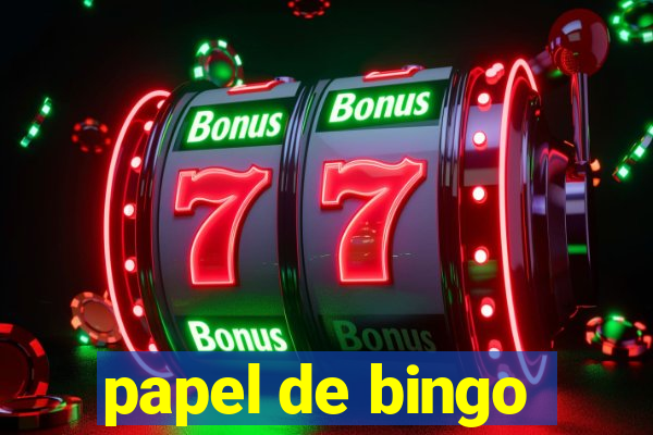 papel de bingo